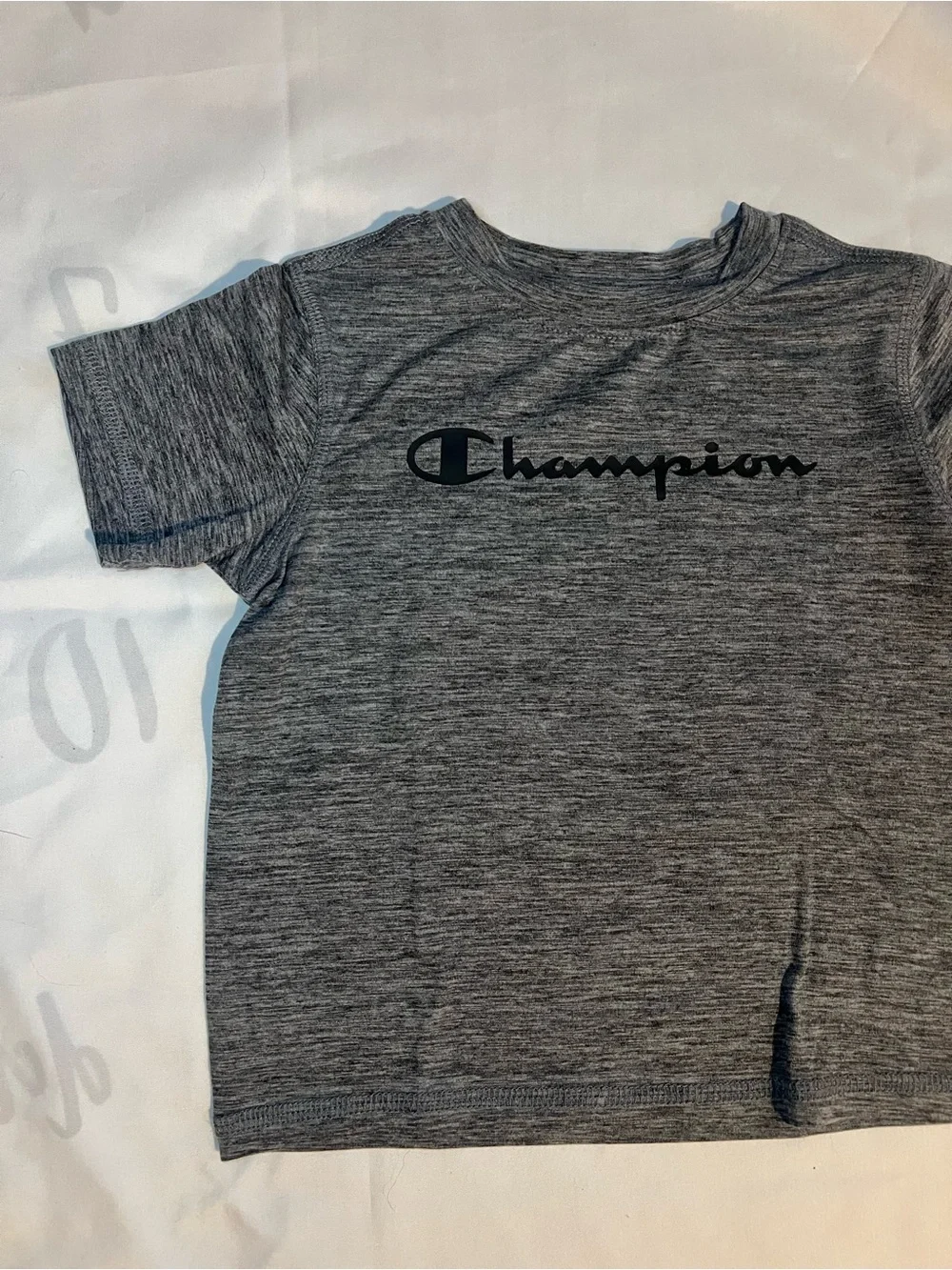 Champion gray tee